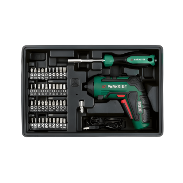 PARKSIDE® Werkzeugkoffer mit Akku-Schrauber PWBM A1 – 92-teilig – Bild 2